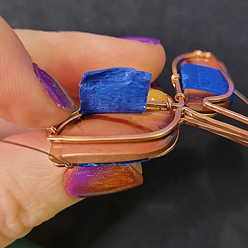 Jennifer Brooks's Rosy Maple Moth Pendant - , Contemporary Wire Jewelry, Lashing, Wire Lashing, Wire Wrapping, Wrapping, Wire Wrapping Jewelry, rosy maple moth pendant